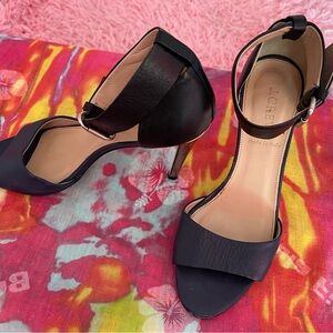 J. Crew Black and Navy Heels